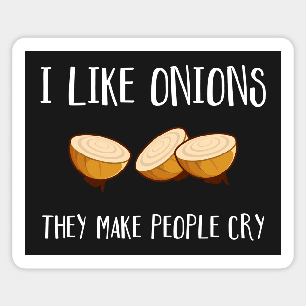 I Like Onions They Make People Cry Sticker by FlashMac